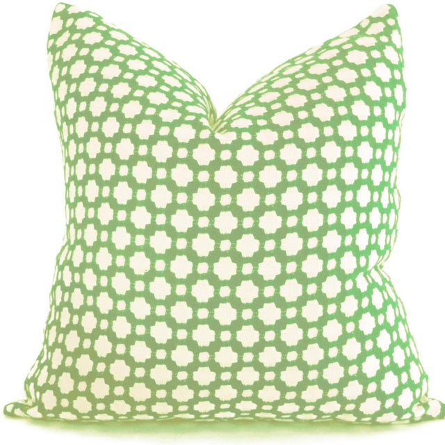 20 X 20 Schumacher Betwixt In Leaf Green Decorative Pillow Cover