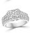 Silver 1 Ct Brilliant Round Center Diamond, 2 Ct 14 Karat White Gold Engagement Ring For Sale - Image 8 of 8
