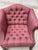 Rose Pair of Vintage St. Timothy Tufted English Traditional Lounge Chairs – Hickory, Nc For Sale - Image 8 of 16