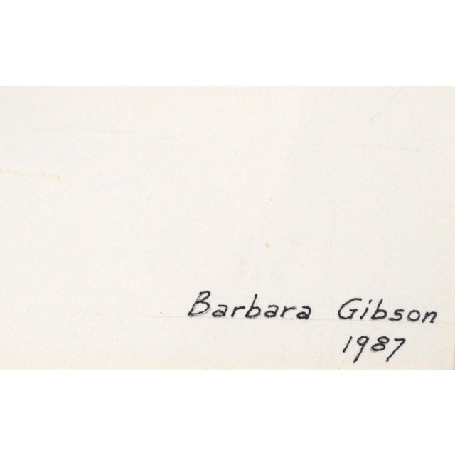 Paint Pink Begonias - Floral Study in Watercolor on Heavy Paper by Barbara Gibson For Sale - Image 7 of 8