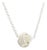 1990s Tiffany & Co Estate Love Knot Necklace 17" Silver For Sale