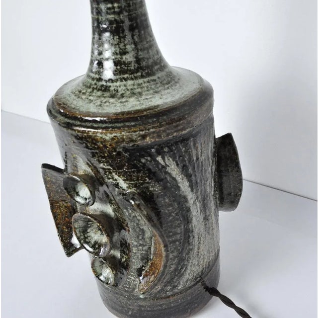 Ceramic Table Lamp with Sculpturel Abstract Expression from Søholm For Sale - Image 9 of 12