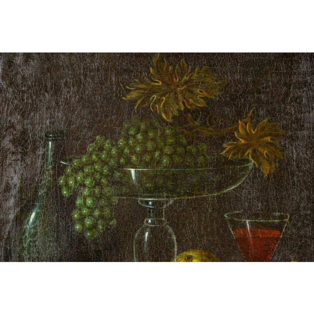 Late 18th Century Late 18th Century Antique Dutch Still-Life of a Table Setting With Fruits For Sale - Image 5 of 6
