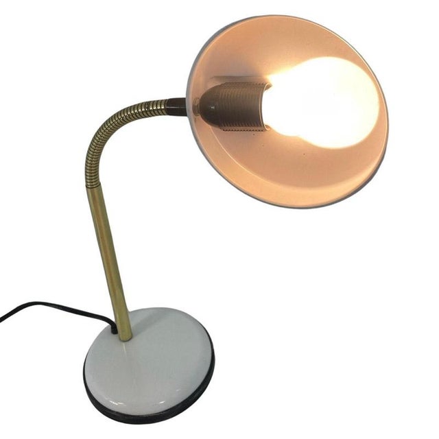Space Age Postmodern Adjustable Gooseneck Desk Lamp with Bulb-Shaped Shade from Mayja Lighting For Sale - Image 6 of 8
