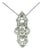 Art Deco Platinum Diamond Filigree Pendant Necklace, Circa 1925 For Sale