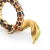 Metal Vintage Snake Ring 18 Karat Gold Enamel Flexible Estate Fine Jewelry Scales size 10 For Sale - Image 7 of 7