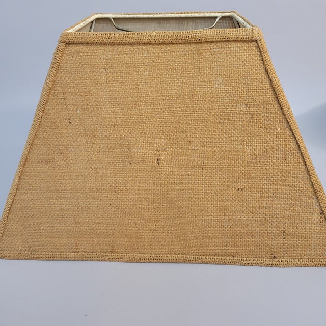 Vintage 1990s Frederick Cooper Natural Stone and Chrome Two Light Table Lamp For Sale - Image 11 of 11