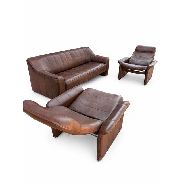 Sofa Set from de Sede, Set of 3, in Very Good conditions. Designed 1960 to 1969 This piece has an attribution mark, I am...