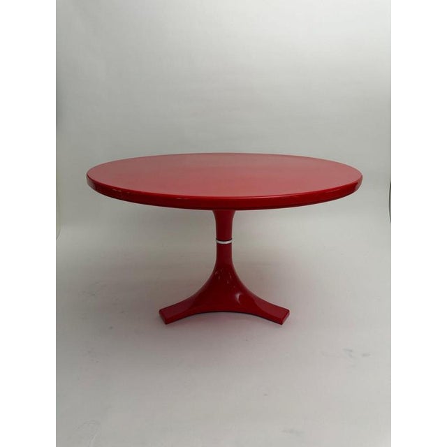 Red 4997 Dining Table by Gardella & Castelli for Kartell, Italy, 1970 For Sale - Image 12 of 18