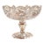 Vintage Cut Glass Star and Leaf Pedestal Compote For Sale