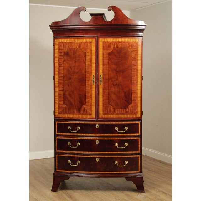 Hickory White American Masterpiece Collection Mahogany Inlaid Armoire