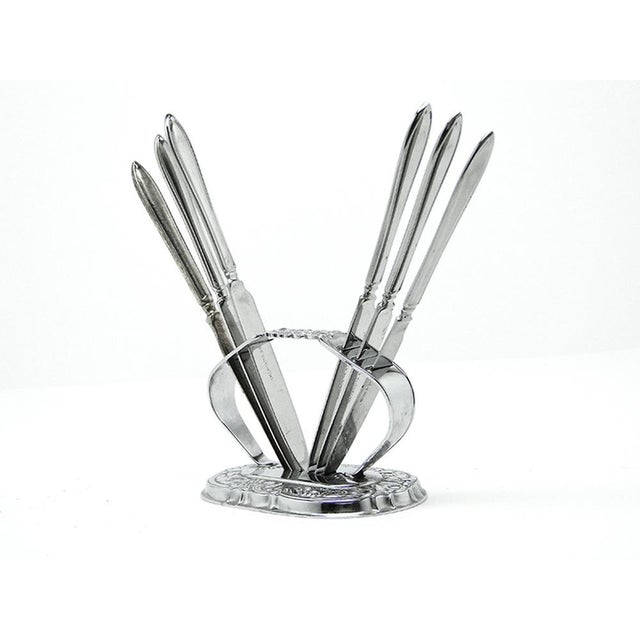 Art Deco Knife Stand, Sweden, 1930s, Set of 7 For Sale - Image 17 of 17