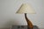 Mid-Century Spanish Cedar Wood Parchment Shade Bonsai Table Lamp by Josep Llusca Blauet, 1990s For Sale - Image 12 of 18