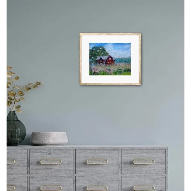 Brown Shake House, Contemporary Landscape Oil Painting For Sale In Reno/Lake Tahoe - Image 6 of 7