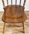 Brown Vintage Ethan Allen Carved Maple and Birch Colonial Arrowback Dining Chairs, Set of 4 For Sale - Image 8 of 10