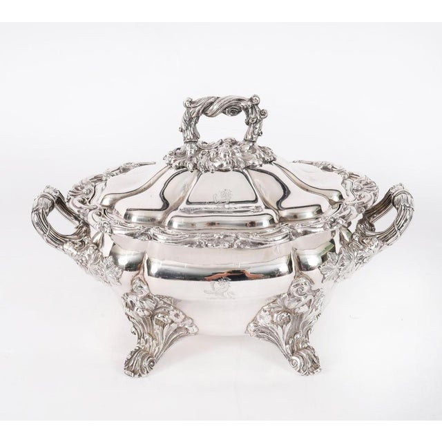 Antique Sheffield Oval Lidded Sauce Tureens, 1820, Set of 2 For Sale - Image 3 of 18