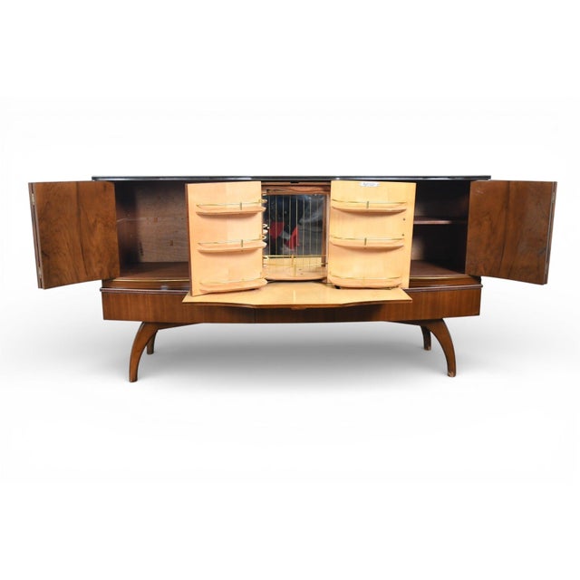 Brown Mid 20th Century Art Deco Cocktail Bar by Beautility For Sale - Image 8 of 18