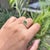 14k Yellow Gold Octagon Cut Floating 1 Carat Emerald Diamond Ring Size 5 For Sale - Image 9 of 18
