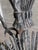 Brutalist Thistle-Shaped 5-Light Floor Lamp in Black Wrought Iron, 1970s For Sale - Image 14 of 16