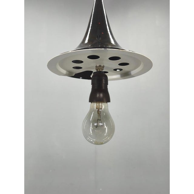 Adjustable Czech Pendant Light in Opaline Glass, 1970s For Sale - Image 11 of 12