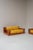 Mid-Century Modern Italian 2-Seater Lounge Chair in Yellow Upholstery, 1970s For Sale - Image 13 of 14
