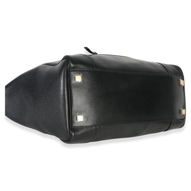 Black Supple Shiny Lambskin Medium New Luggage For Sale In New York - Image 6 of 9