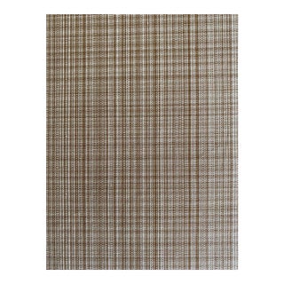 Vintage Schumacher Woven Cotton Plaid Fabric- 19-3/8 Yards For Sale