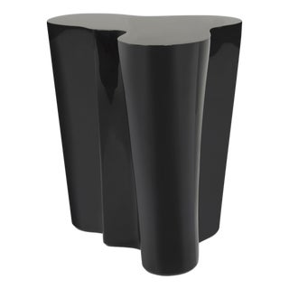 Black Resin Occasional Table in Lacquer Finish, Large - Organica by Oggetti For Sale