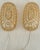This pair of stunning vintage iridescent bubble glass sconces will add a romantic golden glow to your room. They are newly...