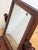 Brown Antique Tabletop Wood Shaving Mirror on Stand For Sale - Image 8 of 9