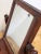 Brown Antique Tabletop Wood Shaving Mirror Stand For Sale - Image 8 of 9