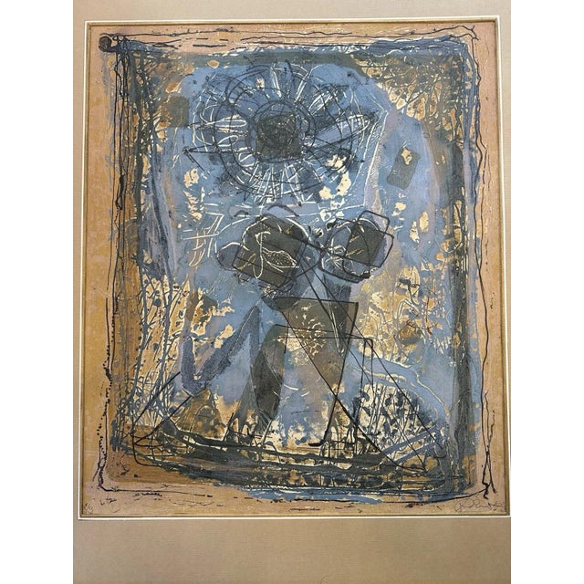 Modernist Artist, Abstract Figure Composition, Oil Painting on Canvas For Sale - Image 10 of 13