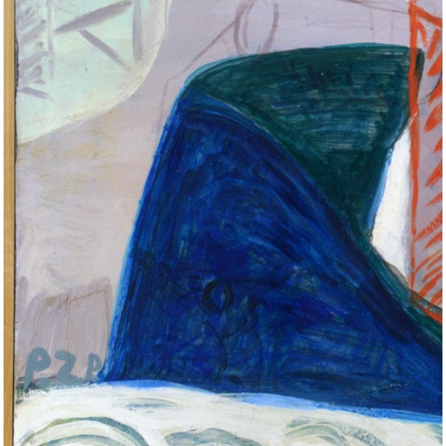 Eb in Aix by Patricia Zinsmeister Parker (1934 - 2024) Acrylic on Canvas, 1986, 36" x 50" Patricia Zinsmeister Parker’s...