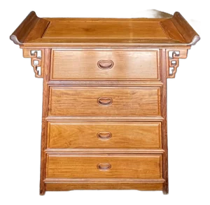 Vintage Asian Four Drawer Dresser