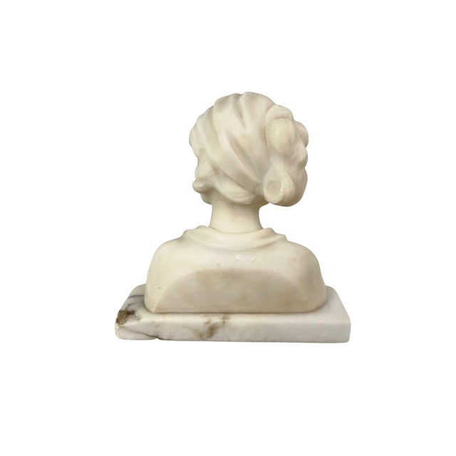 Italian Alabaster Bust For Sale - Image 4 of 6