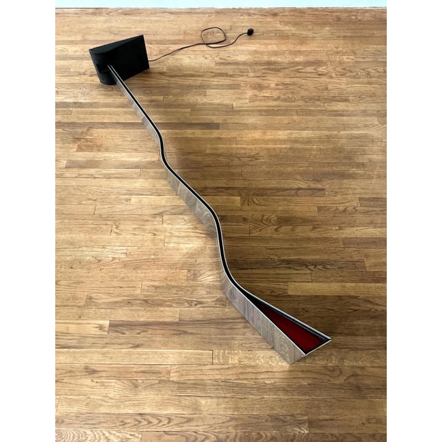 1970s Postmodern Sculptural Floor Lamp in the Style of Fontana Arte For Sale - Image 11 of 12