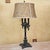 Vintage Victorian Candelabra Table Lamp – Ornate Metalwork & Embroidered Shade, 30” For Sale - Image 12 of 18
