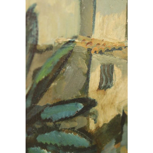 Bertil Wahlberg, Southern Village Motif, 1950s, Oil on Panel, Framed For Sale - Image 9 of 11