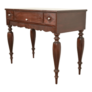 Grand Rapids Chair Co. Antique Victorian Carved Mahogany Spinet Desk, Circa 1900