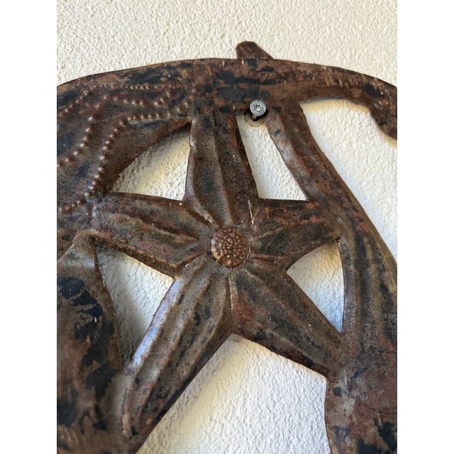 Vintage Brutalist Metal Wall Sculpture, 1950s For Sale - Image 16 of 18