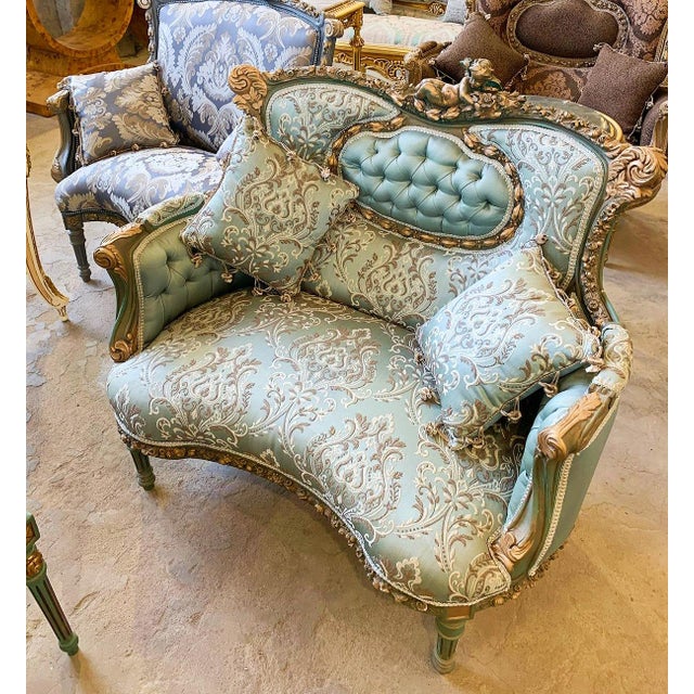 *The listing is for 1 chair* In love with this blue chair. Art combined with details will make your home stand out....