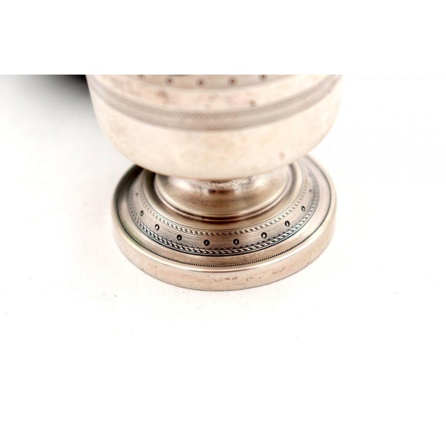 Guilloche Silver Chalice with Reliefs For Sale - Image 3 of 6