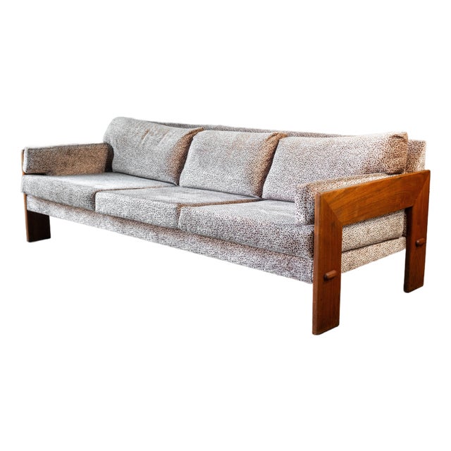1960s Attributed to Adrian Pearsall for Craft Associates Walnut Sofa For Sale