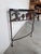 1980’s Rosemary Pozzi Franzetti Taos Style Hand-Cut Oxidized Steel Demilune Console Table/ Sold For Sale - Image 9 of 12