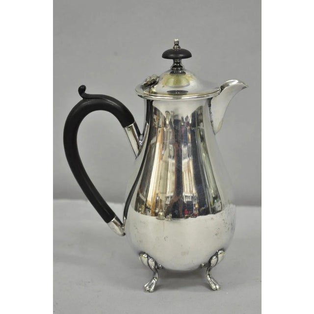 Vintage English Sheffield Victorian Silver Plated Small Coffee Tea Pot Creamer For Sale - Image 11 of 11