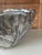 A sculptural vintage cabbage-form decorative bowl, crafted in cast metal with a pewter-tone finish. The deeply modeled...