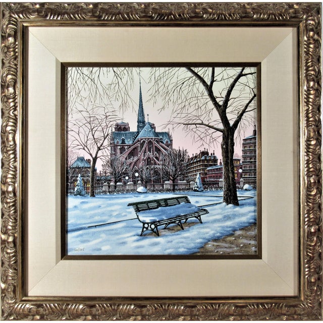 1960s Liudmila Kondakova, Notre Dame de Paris in Winter For Sale - Image 5 of 5
