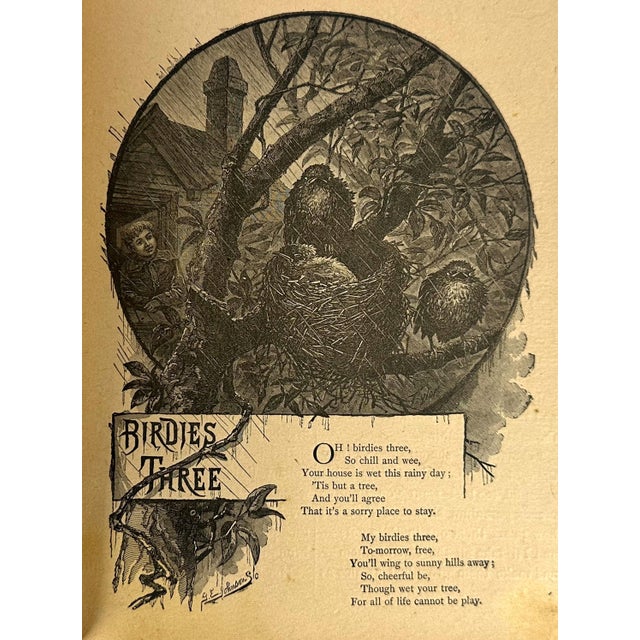 Paper Antique Children's Book Collection: 1880s-1890s Lithographs & Etchings For Sale - Image 7 of 10