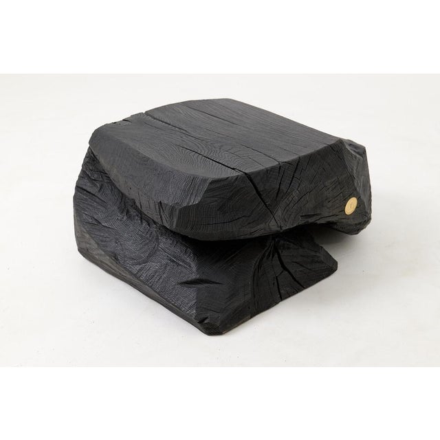 Sculptural Hardwood Stool by Logniture For Sale - Image 15 of 17