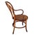 Early 20th Century Vienna Secession Bent Oak & Cane Armchair No 18 Attributed to Jacob & Josef Kohn for Thonet For Sale - Image 4 of 8